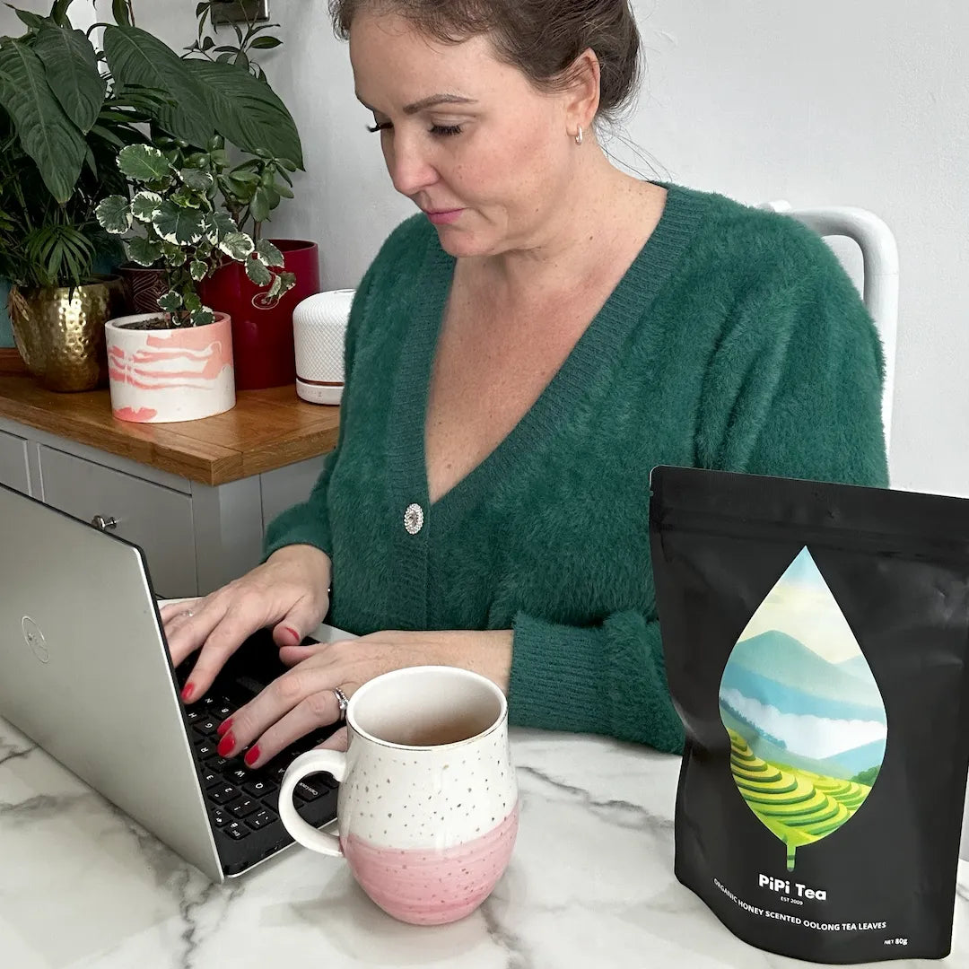 Woman preparing PiPi Tea