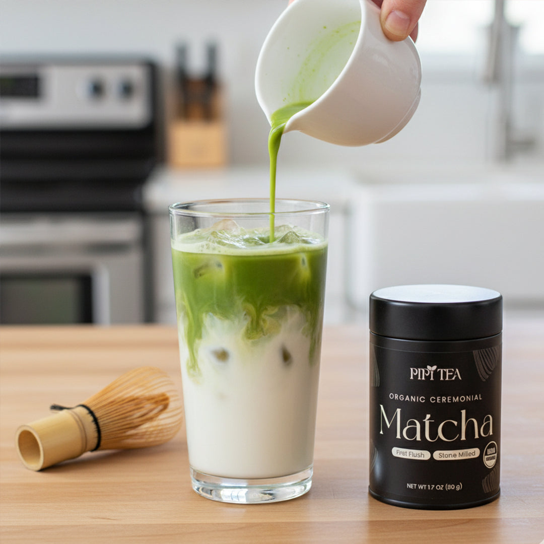 Preparing ceremonial matcha